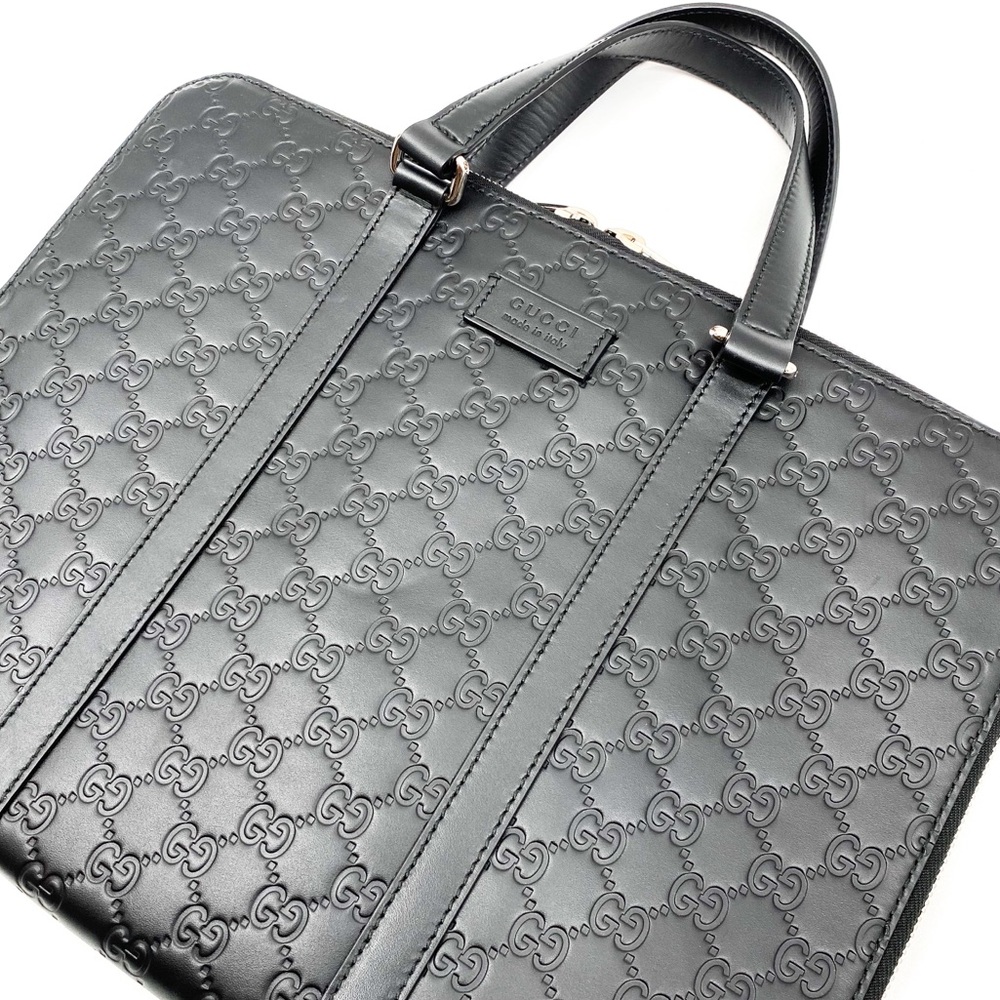 GUCCI Guccissima GG Leather Black Laptop Case - Picture 2 of 16